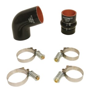 Chevrolet Duramax Intercooler Hose/Clamp Kit - Driver's Side - BD Diesel - Nomex Silicone Hoses with Spring-Loaded Stainless Steel Clamps - `06-`10